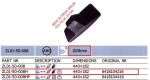 Mirror 440X182 24v R=1800. MB fastening 28MM