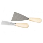 putty knife, scraper 2pc. 30 and 74mm