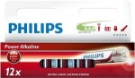 battery, philips power alkaline aaa, 12pcs, 1.5v 