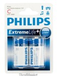 battery, philips extreme, c, 2pcs lr14e