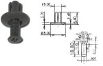 21adob upholstery car fastener 8mm 1pc