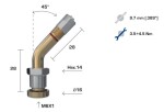 tpms valve wonder v3-22-1 truck for wheel 9,7mm