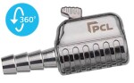 Tire Air Chuck. 8 mm hose. straight. lock. kiireemaldus. 360°. pcl ch2k01