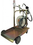 apac 1763 barrel trolley with 3:1 pump, hose reel and gun