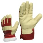 207-11 furry pigskin- textile working gloves “akryl” 11” m+
