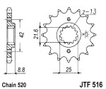 for motorcycles chain ratchet front JT 13 teeth