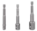 1/4" hex adapter kit for chuck 3 pcs (1/4" - 3/8" - 1/2") trooper 10752