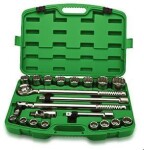 Toptul tool set 3/4", 21pc., in plastic box, sockets BAEA2119-BAEA2450, 19,21,22,23,2