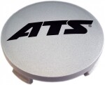 Caps 64.5mm. silver. black ats logo. 5x108 volvo for wheel