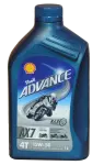 1L semi synth oil 4-stroke 15W50  Shell Advance AX7