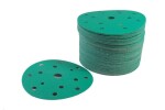 sandpaper round 15 hole/ velcro fastener/d150mm/P400 ( price packing 100 pc.)