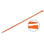 bar 22x1250mm, 3,9kg, one ending sharp, second Slotted width 40mm 10753