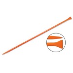 bar 25x1500mm, 6kg, one ending sharp, second Slotted width 72mm 10756