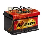 banner battery power bull 72ah 278x175x175  660a  - + carrier  P7209