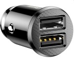 charger car BASEUS GRAIN 2X USB 5V 3.1A (black)