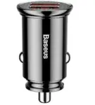charger car BASEUS CIRCULAR 2XUSB QC3.0 5A 30W (black)