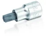 socket spindle (bit): plug / spindle: 1/4", profil: TORX, dimensions : T35, type adapters: short, finish: chrom Satin,