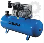 GUDEPOL reciprocating piston compressor GD 60-500-830; tank 500l, productivity 830l/min, max. pressure 10bar, Power 5,5kW,Input 400V, stationary