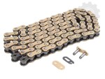 motorcycle chain DID reinforced bezoringowy 520 DZ2 black golden, 102 link