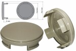 Caps 53mm ( without logo), grey, ford-oe- for wheel (oe- no:6m21-1003-aa)