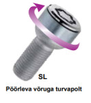 locking bolt. mcgard (standard) pk14x1,50/27/17 ( ball, r14, p27, ch17)
