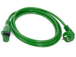 defa network cable miniplug 2.5m with corner plug 230v