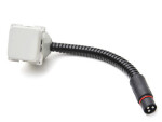 Socket Plug, wall süvistatavad, white 230VAC 10A