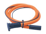 MiniPlug inlet cable, orange 250V 1.5m