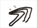 chain 415 S standard, number link 136 without o-ring black, connection method car fastener