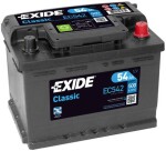EXIDE 54AH 500A 242X175X175 CLASSIC -+ EC542