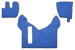 FL07, floor mats - ECO- leather, RENAULT PREMIUM ( . starting from 2005) blue