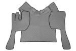 FL02, floor mats - ECO- leather, VOLVO FH 12 FH 16 ( . 2002-2012) - AUTOMAT grey