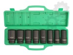 TOPTUL Impact Socket set long, 3/4", 8 pc, long, 22,24,27,30,32,33,36,38mm