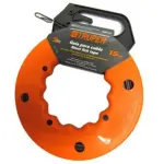 Steel fish tape on reel 15m 17751