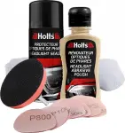 holts headlight restorer kit windshield polishing set