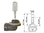 halogen bulb 12.8V 37.5W, (PGJ13)