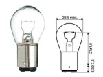Metallsokliga BULB 12V 21W (BA15d)