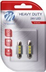 24v sv8.5-8 led BULB 0.72w 36mm c5w heavy duty blister 2pc m-tech