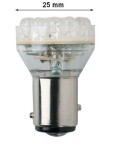 LED bulbs 12V 21W BA15S white 1 POLE WHITE 2pc Sumex