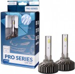 12v h1 led bulbs set 40w p14.5s 5700k 5000lm 2pc(osram led) canbus m-tech