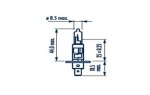 bulb, hi beam lights H1 LL 12V NARVA