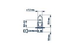 bulb, hi beam lights H3 RPB + 12V NARVA