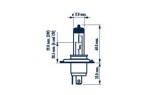 bulb, hi beam lights H4 LL 12V NARVA