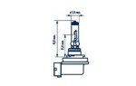 bulb, hi beam lights H11 LL 12V NARVA