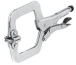 locking pliers with parallel c-jaws, rotating ends 280mm 17427