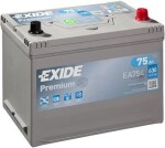 battery Exide Premium 75Ah 630A 270x173x222 -/+ EA754