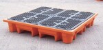KINGSPAN barrel stand 4 vaati, capacity 240 l, dimesions 1400x1400x270 mm, orange