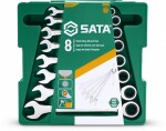8pc. ratcheting wrench set 8-19mm sata