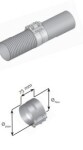 Silencer clamp flexfit base ø 127/ 132mm