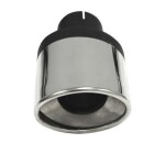 muffler tip ellipse 63 mm right, stainless